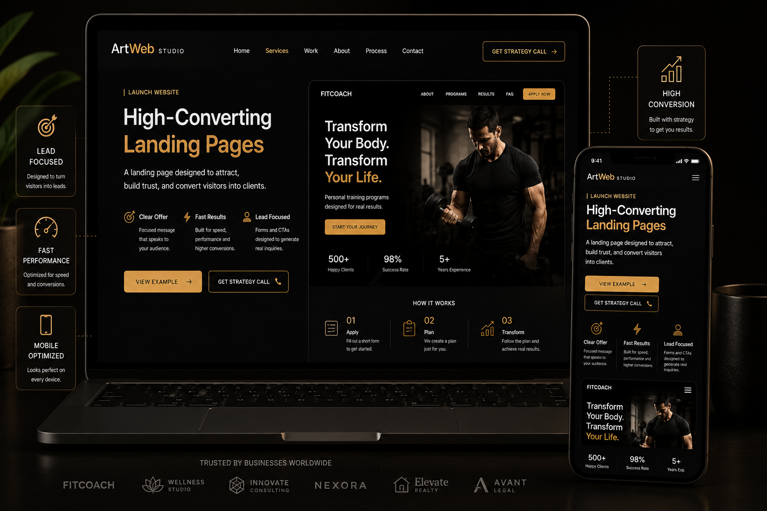 Launch website preview