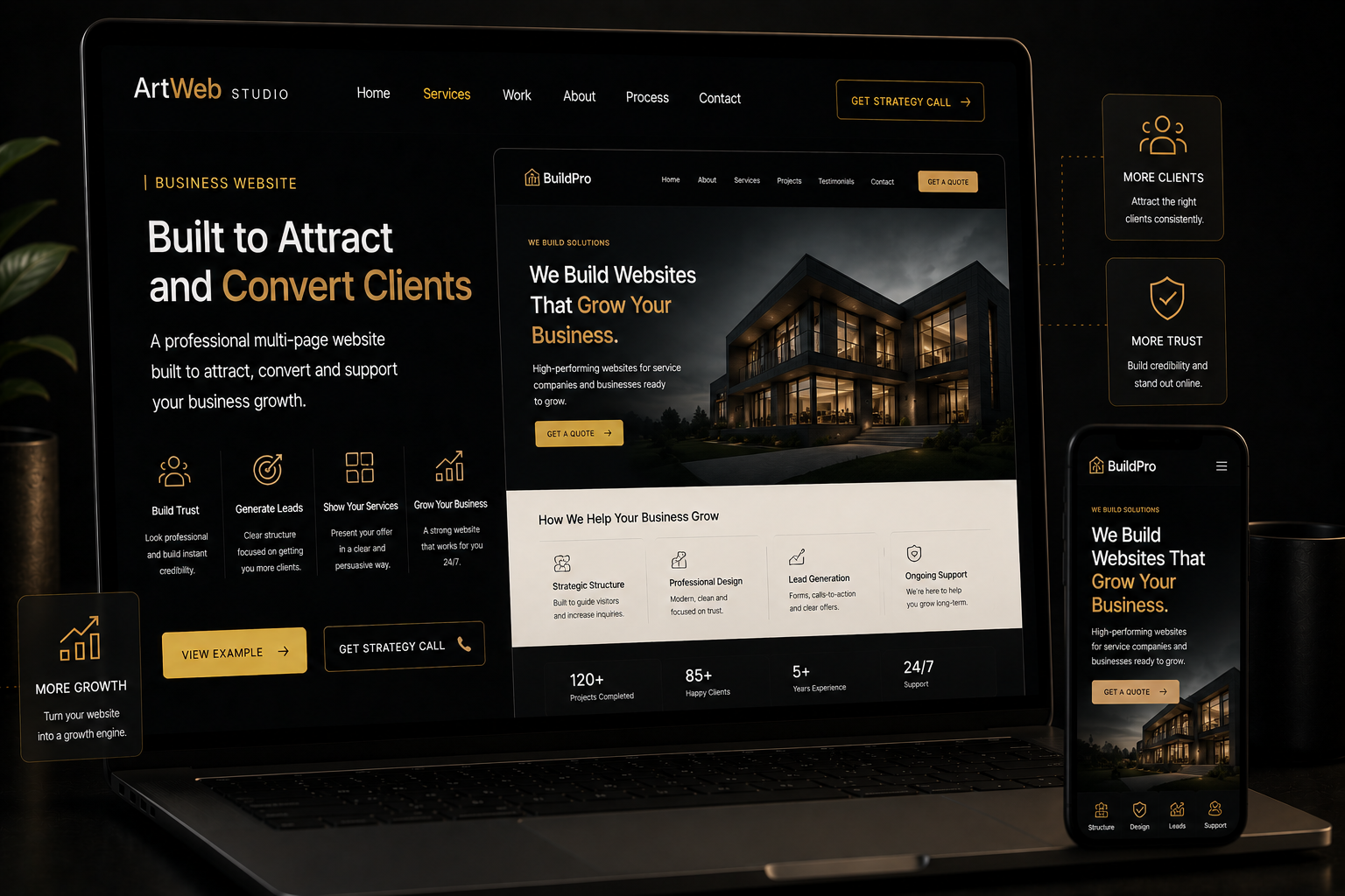 Business website preview