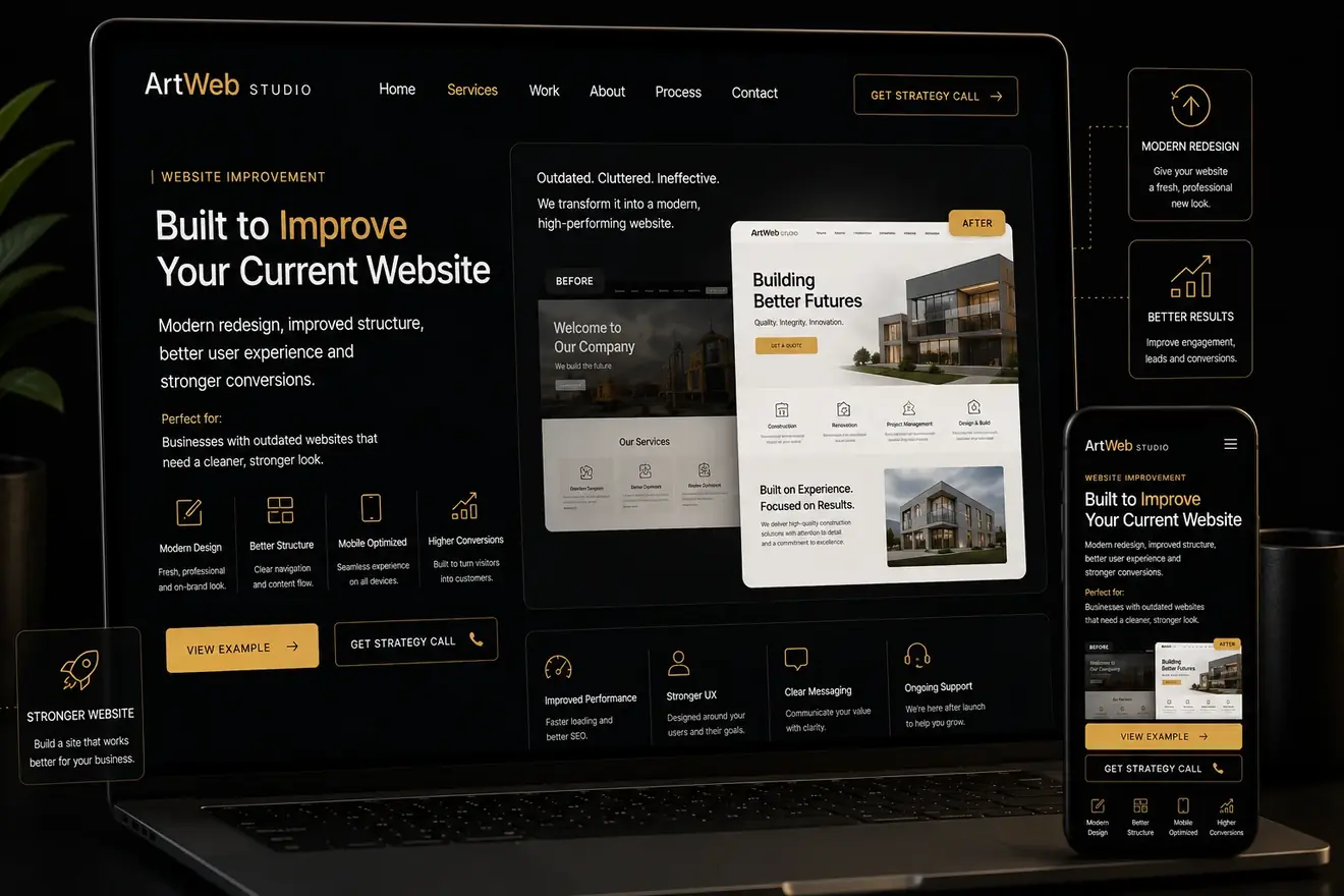 Website refresh preview